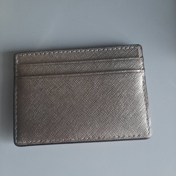 Michael Kors metallic gold card holder - Picture 2 of 2